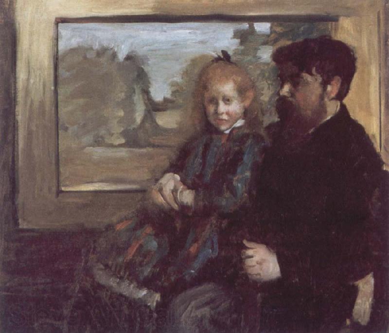 Edouard Manet Helene Rouart on her Father-s Knee Norge oil painting art